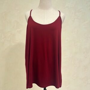**LIKE NEW** TOBRIEF Elegant Wine Red Camisole for Women